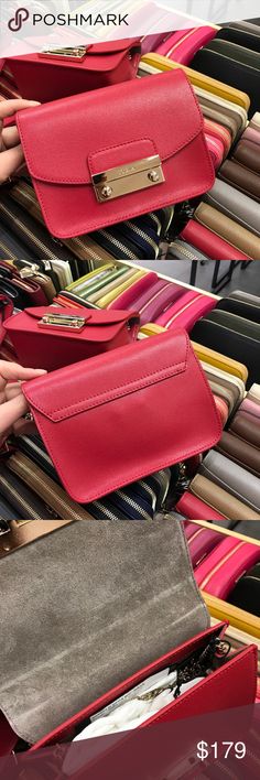 New Furla red mini Julia bag New Furla red mini Julia bag Furla Bags Crossbody Bags Furla Bags, Crossbody Bags, Zip Around Wallet, Wallet, Handbags, Fashion Design, Red, Women Shopping, Fashion Trends