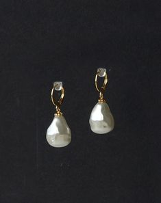 Pearls were very popular in the Regency period. This design comes from the painting of Mary Nisbet, Countess of Elgin (1777 - 1855), painted approximately 1804 by François, Baron Gérard. These earrings consist of white faux pearls with gold plated fittings, suspended from gold plated stainless steel round lever backs. They are perfect with regency attire but would look equally at home with modern day clothing. Limited edition design. Gold plated stainless steel lever backs. Length (from top of e Elegant Small Hoop Gold Plated Clip-on Earrings, Elegant Gold-plated Small Hoop Clip-on Earrings, Elegant Small Hoop Clip-on Earrings, Elegant Gold Plated Small Hoop Clip-on Earrings, Victorian Teardrop Pearl Drop Earrings, Elegant Yellow Gold Small Hoop Clip-on Earrings, Elegant Small Hoop Yellow Gold Clip-on Earrings, Gold Baroque Victorian Earrings, Gold Victorian Baroque Earrings