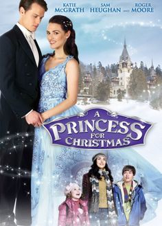 the dvd cover for princess for christmas, featuring an image of a man and woman