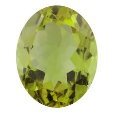 an oval shaped yellow diamond on a white background