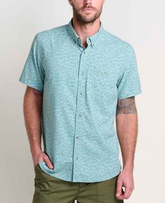 We combined our favorite blue patterns with organic cotton fabric so that looking blue never felt (or looked) so good. Waves Print, Blue Patterns, Wave Print, Organic Cotton Fabric, Under Pressure, Toad, Stay Cool, Blue Pattern, Short Sleeve Shirt