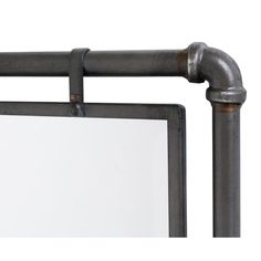 an image of a metal frame mirror