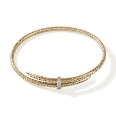 Spear Coil Choker, Gold, Diamonds|NGGX9011292DI Men's Necklace Gold, Gold Gauges, John Hardy Jewelry, Thread Design, Choker Gold, Diamonds Necklace, John Hardy, Diamond Fashion, Dream Jewelry