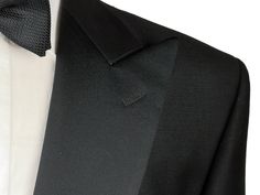 Here is a handsome and classic tuxedo from Luigi Bianchi Manotova under their LUBIAM label. Well established for over a century and renown for quality and style while maintaining their Made in Italy tradition - Luigi Bianchi has been producing classic and updated menswear utilizing Old World craftsmanship and techniques and made with luxurious fabrics from Biella. This is a very full fit jacket with high rise trousers Jacket: Color: Black Fabric: 100% Wool Weight: Year round Model: 1-button Peak Zegna Suit, Classic Tuxedo, Waistcoat Dress, Casual Lace, Workout Jacket, Sports Jacket, Dress Trousers, Sports Shirts, Black Fabric