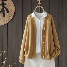 SPU: XH-95369-FYPattern: Solid ColorProcess: ButtonedStyle: VintageLength: Mid-LengthCollar: V-NeckPopular Elements: PocketSleeve Type: Long SleeveOccasion: DailyTheme: Fall, WinterNOTE: If you are not sure, please choose a larger size. If you have any doubts about this product, we suggest you contact our customer service team. Due to the color difference between the screens of different electronic devices (computers, mobile phones or ipads), especially the CRT screen and the LCD screen, the color of the item may be slightly different from what you see in the photos, please take the actual product as the standard.SizeBustLengthSleevecminchcminchcminchM10239.87127.74216.4L10741.77228.14316.8XL11243.77328.54417.22XL11745.67428.94517.6Due to manual measurement, there may be an error of 1-3cmS Government Website, Long Sleeve Knitted Cardigan, Knitted Cardigan, Lcd Screen, Trinidad And Tobago, I Got This, Solid Color, V Neck, Yellow