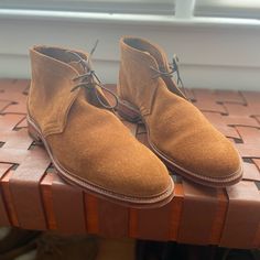 Brand New. Meermin Ultraflex Construction. Castoro Snuff Suede. Better Photos Of This Color Are On The Meermin Website. Rebuildable. As Described Here And Shown In A Different Brown Color: Https://Meermin.Com/Pages/Ultraflex-System-Chukka Classic Desert Boots With Leather Sole For Derby, Brown Goodyear Welted Desert Boots With Plain Toe, Classic Desert Boots With Suede Lining, Brown Plain Toe Dress Shoes With Suede Lining, Classic Chukka Boots With Suede Lining And Plain Toe, Classic Chukka Boots With Suede Lining And Wingtip, Classic Plain Toe Desert Boots For Derby, Classic Suede Chukka Boots With Goodyear Welt Construction, Classic Desert Boots With Suede Lining And Moc Toe