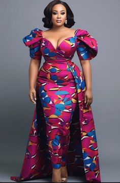 This outfit is suitable for weddings, birthdays, homecoming and other events/occasions.  Our team of experienced and professional seamstresses and tailors will sew it to fit you perfectly.  To order this it, swipe left for pictures of available fabric, go to the fabric option and select the one that corresponds to the one you like, select your size and proceed to payment. For perfect fit, kindly follow the attached measurement sample to measure and send your (Bust, Waist, Hip, Blouse and Skirt Length).  The on the model fabric is available in the market as of the time of posting the dress. But I don't have control over its future availability. If I don't see it, I will see something similar or more beautiful and send pictures to you before sewing.  It is a custom order, so it takes 1 week Ankara Mother Of The Bride, African Dresses For Women Skirts, Ankara Dress Bridesmaid, African Formal Skirt Dress, Ankara Gala Dresses, African Dress Sewing Patterns Ankara, Mother Of The Bride Ankara Dresses, African Wedding Guest Outfit Classy Woman Dresses, Puff Sleeve Ankara Dress