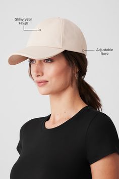 Get the quiet luxury look in this new satin take on our classic Off Duty hat. It’s designed with the same classic fit and curved brim, plus a shiny buckle in back to adjust the fit. Best of all? It works with everything from chic tailoring to a laid-back sweat set. Classic Fitted Visor Hat, Classic Adjustable Visor Fitted Hat, Classic Solid Color Visor Snapback Hat, Classic Solid Snapback Visor Hat, Classic Snapback Hat With Curved Brim, Classic One Size Fits Most Baseball Cap, Classic Baseball Cap With Curved Brim, Classic Trucker Hat With Curved Bill, Classic Adjustable Hat With Curved Visor