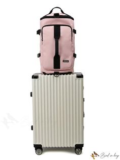 BirdinBag - Versatile Womens Travel Backpack for Weekend Getaways, Sports, and School, with Ample Storage Capacity Functional Large Capacity Standard Backpack Luggage, Functional Pink Outdoor Backpack, Pink Functional Outdoor Backpack, Casual Pink Travel Bag For Trips, Pink Rectangular Luggage For Outdoor Activities, Rectangular Pink Luggage For Outdoor Activities, Practical Portable Backpack For Travel, Practical Travel-friendly Backpack, Casual Backpack Travel Accessories For Trip