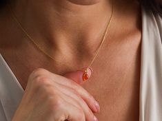 Enhance your style with our stunning Drop Carnelian Necklace, handcrafted with love and precision. This exquisite piece features a natural carnelian gemstone, known for its vibrant orange-red hue and unique metaphysical properties. Perfect for any occasion, this minimalist gemstone necklace is designed to add a touch of elegance to your everyday look. Important features of the necklace: Real Carnelian Natural Stone, Allergy-free natural gold plating, 925 Sterling Silver Material Product Details: Orange Oval Necklace For Gift, Yellow Gold Chalcedony Jewelry Gift, Fine Jewelry Amber Necklaces As Gift, Orange Gemstone Drop Jewelry, Orange Drop Gemstone Jewelry, Orange Gemstone Necklaces As A Gift, Elegant Carnelian Necklace For Gifts, Orange Agate Necklace For Gift, Elegant Orange Agate Necklace