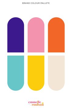 the color scheme for an ad with three different colors