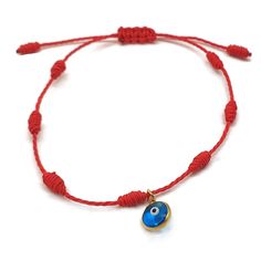 PRICES MAY VARY. Red thread bracelet with 7 knots with a small eye in 925 gold-plated silver. Red seven knot bracelets is a negative energy protection amulet Handmade Package:High class and elegant jewelry gift bag, excellent presentation as a gift. Review: Always wear an evil eye charm jewel that looks at you, provides protection again against the forces of evil also provides blessing, fortune, peace, good health, wealth and happiness. Mexican Bracelets Evil Eye Red, Bracelets Evil Eye Red, Evil Eye Beaded Bracelet Red, Kabbalah Bracelet, The Forces Of Evil, Protection Amulet, Thread Bracelets, Bracelet Knots, Red Thread