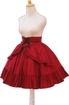 Ruffled Skirt Petticoat For Costume Party, Red Mini Skirt For Cosplay, Tiered Ruffle Skirt For Costume Party, Gothic Ruffled Mini Skirt For Cosplay, Fitted Ruffled Mini Skirt For Cosplay, Ruffled Tiered Skirt For Costume, Ruffled Tiered Skirt For Costume Party, Costume Party Ruffled Full Skirt, Costume Ruffled Tiered Skirt