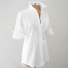 Claridge and King Classic White Boyfriend Shirt – Shirtini White Boyfriend Shirt, The Perfect White Shirt, Boyfriend Shirts, Perfect White Shirt, Transitional Dressing, Luxury Wardrobe, Classic White Shirt, White Cami, Cocktail Attire