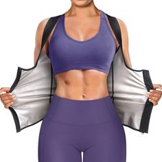 PRICES MAY VARY. ★LIGHTWEIHGT & PREMIUM FABRIC DESIGN★This sauna vest for women is made of upgraded heat-trapping polymer fabric, no special smell, comfortable and breathable to the skin. Just 10 minutes with this sauna suit for women,you will achieve the exercise effect like you did in 30 minutes before. Upgraded Junlan body shaper waist trainer vest for women, let you enjoy sports and sweat without any burden! ★HEALTHY WORKOUT★The waist trainer vest for women is soft and thin,suitable for all Post Partum Belly, Hip Shaper, Sauna Waist Trainer, Sweat Waist Trainer, Waist Trainer Vest, Sweat Vest, Sweat Belt, Slim Vest, Zipper Shirt