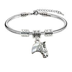 🐴 HORSE BRACELET - Horse charms on adjustable charm bracelet 5 inches with 2-inch extension chain. 🐴 PERFECT GIFT - For cowgirls, rodeo girls, horse lovers, and equestrians. 🐴 FREE JEWELRY POUCH - Jewelry pouches are used to pack and ship our bracelets, ensuring the most beautiful presentation possible. Adjustable Horse Design Bracelet, Equestrian Bracelet Jamies Horse Jewelry, Equestrian Bracelet, Equine Jewelry Bracelets, Collectible Silver Horse Design Jewelry, Rodeo Girls, Horse Bracelet, Horse Charm Bracelet, Jewelry Pouches