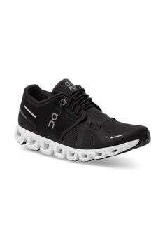 On Running Cloud 5 Women's Sneakers 59.98904 | Black/White On Running Cloud 5, Performance Shoes, Running Trainers, On Running, Slide In, The Cloud, Sneakers Online, Dc Sneaker, Womens Running Shoes