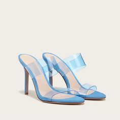 Veronica Beard Asha Transparent Heels (Color:Blue) Brand New Size 7 Doesn’t Come With Box. Comes With Veronica Beard Dust Bag Modern Blue Pointed Toe Heels, Chic Light Blue Open Heel Heels, Modern Blue Heels With Heel Strap, Blue Open Toe Sandals For Cocktail, Blue Modern Heels With Sculpted Heel, Elegant Blue Sandals With Sculpted Heel, Modern Blue Heels With Sculpted Heel, Elegant Blue Heels With Contrasting Heel Counter, Elegant Blue Heels With Contrasting Heel