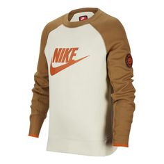 (PS) Nike Sportswear Outdoor Fleece Sweatshirt 'Khaki Orange' FV3999-020 Fashion Performance, Fleece Sweatshirt, Stylish Sneakers, Nike Sportswear, Perfect Pair, Your Perfect, Cycling, Nike, Orange