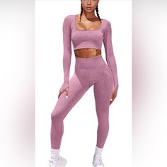 Hyz Women Workout 2 Piece Outfits High Waist Legging Gym Yoga Bodycon Sports Crop Top Sets About This Item Material: The Made From The 60% Nylon + 35% Polyester +5% Spandex ,The Women's Sport Sets Is Made From High Performance Fabrics And Special Sewing Craft To Make Them Thick Enough To Cover; The Fabric Delivers Relentless Support With A Super-Soft Luxurious Feel; Super-Soft Fabric Wicks Moisture To Help You Stay Sweat-Free And Chafe-Free.Four-Way Stretch Fabric Enhances Comfort And Allows Wid Fitted Athleisure Activewear For Sports, Fitted Athleisure Activewear For Sports Season, Snug Fit Yoga Pants For Sports, Snug Fit Sportswear Yoga Pants For Sports, Fitted Activewear For Workout Sports, High Stretch Sporty Gym Set, Compression Sets For Sports In Athleisure Style, Stretch Athleisure Sports Sets, Athleisure Sports Sets With High Stretch