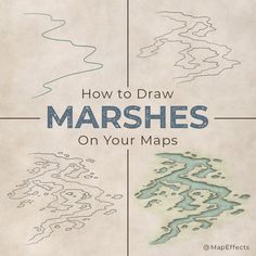 how to draw marshes on your maps