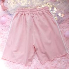 Color: Pink,Purple,Apricot Size:One Size（Waistline 65-104cm,length 45cm） Purple Cute, Cute Peach, Peach Shorts, Rose Beige, Kawaii Clothes, Pink Beige, Apricot, Pink Purple, Violet