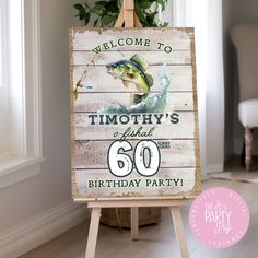 Fishing Birthday Party Welcome Sign Fisherman Theme Birthday Party It's O'fishal Digital Download Custom Welcome Poster Fishing Decor' A1 Size Welcome Sign Perfect size to fit on an easel ( Can custom size also ) **Matching Invitation Here**  https://www.etsy.com/au/listing/1457199574/fishing-birthday-party-invitation 60th Birthday Fishing Theme, Fishing Themed Party For Men, Adult Fishing Birthday Party Ideas, Gone Fishing Party, Fishing Party Decorations, Fishing Theme Party, Fishing Themed Birthday Party, Fishing Birthday Party, Party Welcome Sign