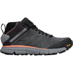 the north face men's back - to - wall hiker is shown in grey and orange