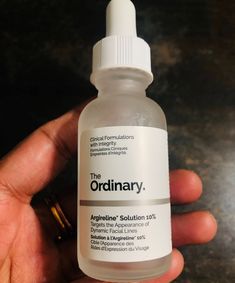 Botox in Tiny Bottle The Ordinary Botox In A Bottle, The Ordinary Argireline, Botox In A Bottle, Beauty Maintenance, Smile Lines, Skin Products, Uneven Skin Tone, Eye Area, Face Cream