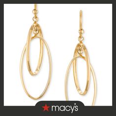 in stock Macy's Modern 14k Gold Earrings, Macy's Oval Gold Jewelry, Macy's Hallmarked Earrings, Macy's Oval Yellow Gold Earrings, Macy's Yellow Gold Oval Earrings, Modern Gold Earrings From Macy's, Macy's Modern Gold Earrings, Macy's Tarnish Resistant Earrings, 14k Gold Oval Hoop Earrings