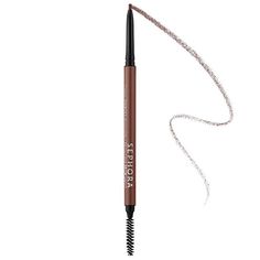 What it is: A retractable waterproof pencil with an ultra-fine tip that creates hair-like strokes for precise definition and long-lasting, natural-looking brows.What Else You Need to Know: This brow pencil is great for filling in sparse areas, creating shape, and mimicking the look of actual brow hair. It is available in a range of natural-looking colors, and the long-wearing formula stays put and wont smudge. A spoolie brush is also included so you can blend the product throughout your brows.Cl Spoolie Brush, Cream Lip Stain, House Of Lashes, Long Lasting Eyeliner, Sephora Beauty, Makeup Store, Brow Pencil, Eye Pencil, Sephora Collection