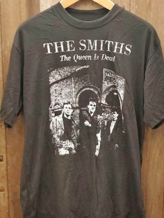 "THE-SMITHS-T-SHIRT prtin Art T Shirt Gift for men, women Unisex T shirt \"* 100% ring-spun cotton * Dark Heather is 65% polyester, 35% cotton * 4.5 oz/y² (153 g/m²) * Pre-shrunk * Shoulder-to-shoulder taping * Quarter-turned to avoid crease down the center SIZES : S M L XL 2XL CHEST WIDTH 18\"\" 20\"\" 22\"\" 24\"\" 26\"\" HEIGHT 28\"\" 29\"\" 30\"\" 31\"\" 32\"\" SLEEVE LENGTH 16-1/2\"\" 18\"\" 19-1/2\"\" 21\"\" 22-1/2\"\"\"" The Smiths T Shirt, Vintage Band T Shirts, The Cardigans, The Smiths, Swaggy Outfits, Art T Shirt, Vintage Band, Band Shirts, Dream Clothes