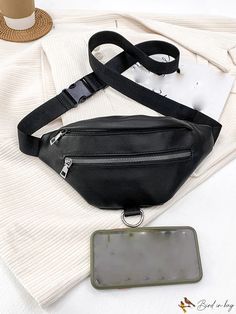 BirdinBag - Contemporary Waist Bag On-the-go Bag With Zipper Pocket And Pouch Shape, Trendy Travel Belt Bag Tote, Trendy Pouch Satchel With Zipper Pocket, Trendy Travel Tote Belt Bag, Trendy Bag With Zipper Pocket For Daily Use, Trendy Large Capacity Pouch Belt Bag, Large Capacity Tote Belt Bag For Travel, Trendy Bags With Zipper Pocket For Daily Use, Trendy Large Capacity Shoulder Pouch