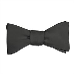 Azazie Steel Gray Bow Tie - Adult Standard Self-Tie 14-18" -  - Knotty Tie Co. Grey Bow Tie, Tie Matching, Grey Tie, Bow Tie Wedding, Steel Grey, Wedding Bows, Small Bows, Gray Weddings, Kids Pillows