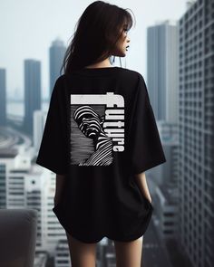 This unisex t-shirt, designed in the Op Art style, is a great product that you can buy for yourself, your friends, and your loved ones. It would be a great gift for special days. Feel free to message if you want something extra. -The garment is sewn around the finished edges with double stitching, making it long-lasting. -Tee is knit in one piece using tubular knit, it reduces fabric waste and makes the garment more attractive -The garment is dyed after it's been constructed, giving it a soft co Artistic Oversized Graphic Print T-shirt, Band Merch Graphic T-shirt With Crew Neck, Band Merch Crew Neck T-shirt With Graphic Design, Band Merch T-shirt With Graphic Design And Crew Neck, Artistic Short Sleeve T-shirt With Letter Print, Artistic Oversized T-shirt For Streetwear, Unisex Graffiti Print Crew Neck T-shirt, Hip Hop Graphic Crew Neck Top, Grunge Graphic T-shirt With Crew Neck