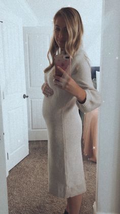 Its not maternity, but it does have some stretch. Its perfect! Cozy Clothes, Long Sleeve Sweater Dress, Cozy Outfit, Price Match, Sleeve Sweater, Long Sleeve Sweater, Get It, Sweater Dress, Balloons