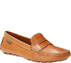 If you love a classic shoe, take these loafer-style leather driving moccasins with a slip-resistant outsole for a ride. From Eastland. Classic Moc Toe Slip-ons For Fall, Slip-on Moc Toe Loafers For Driving, Casual Driving Loafers Slip-on, Driving Slip-ons With Leather Sole, Leather Sole Slip-ons For Driving, Slip-on Moc Toe Driving Loafers, Slip-on Round Toe Driving Shoes, Leather Sole Slip-on Driving Moccasins, Leather Sole Slip-on Moccasins For Driving