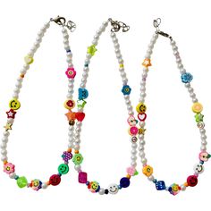 This adorable necklace features a medley of mixed beads with a personality. Pair with the matching bracelet for the ultimate back to school style! Measures 13'' with an extender. Each product is individually hand-made and unique. Beads will differ from the picture. | Risa's Pieces | Happy Beaded Necklace (Multicolor, One Size)  |  Maisonette collects the best children’s products from around the world (unlike Zulily, Etsy, The Tot, Farfetch Kids, Childrensalon, Crate and Kids, Kohls, Wayfair, Buy Playful Handmade Adjustable Charm Necklaces, Fun Beaded Adjustable Necklace, Fun Beaded Adjustable Necklaces, Fun Adjustable Beaded Necklaces, Fun Adjustable Beaded Chain Necklace, Adjustable Multicolor Charm Necklace For Friendship, Adjustable Cute Charm Necklaces For Friendship, Cute Adjustable Charm Necklace For Friendship, Adjustable White Charm Necklace For Birthday