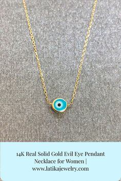 Evil eye is a symbol of luck, fortune, protection and prosperity. Evil Eye Necklace // Turkish Evil Eye // Fine Jewelry //14K Gold Necklace //Trendy Women's Necklace //Birthday Gift // Christmas Gifts for mom // Charm Necklace // Gift Ideas for Women #evileyenecklace #evileyependant #turkishevileye #14kgoldnecklace #giftsformom #charmnecklace #christmasgifts #womensnecklace #finejewelry #womensfashion Necklace Gift Ideas, Eye Pendant Necklace, Evil Eye Necklace Gold, Necklace Trendy, Turkish Evil Eye, Gift Ideas For Women, Casual Jewelry, Unique Gifts For Women, 14k Gold Necklace