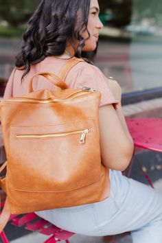 okayyyyy!! the reese backpacks are our forever obsession. so many of you have been asking for a great bag to carry your laptops, books and extras while still looking cute. enter the reese backpack! 😍 the reese comes in two sizes (standard and oversized). fit absolutely everything you'll ever need to carry on the go, wi Brown Backpack With Zipper Pocket For On-the-go, Trendy Brown Backpack With Zipper Pocket, Casual Leather Backpack For On-the-go, Leather Backpack With Large Capacity For On-the-go, Trendy Travel Bag With Zipper Closure For On-the-go, Brown School Backpack With Zipper Pocket, Trendy Leather Backpack With Cell Phone Pocket, School Backpack With Zipper Pocket In Brown, Everyday Softback Backpack With Cell Phone Pocket