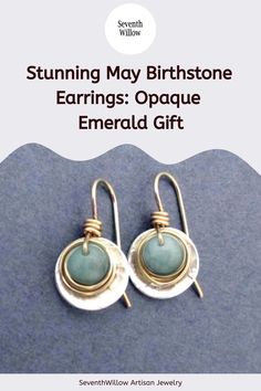 Stunning May Birthstone Earrings: Opaque Emerald Gift Artisan Jewelry With Birthstone For Anniversary, Artisan Birthstone Jewelry For Anniversary, Emerald Jewelry With Natural Stones For Anniversary, Anniversary Jewelry With Natural Emerald Stones, Natural Gemstones For May Birthstone Gift, May Birthstone Natural Stones Gemstones As Gift, May Birthstone Natural Gemstones As Gift, May Birthstone Gemstones As Natural Gift, Anniversary Emerald Jewelry With Natural Stones