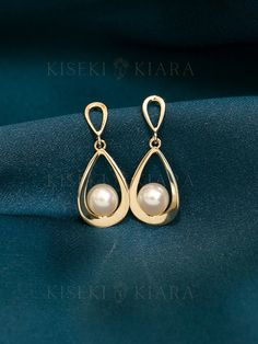 NOT GOLD PLATED, NOT GOLD FILLED! All our jewelry are stamped with a gold hallmark to certify the metal purity of the item. Product Details ☑14K SOLID GOLD ☑FRESHWATER PEARL: 4.7MM ☑DIMENSION: 12.8x7.8MM 💓Tarnish resistant and sweat resistant  💓Hypoallergenic, made without lead, nickel and cadmium Gold Information *9K gold is 9 parts pure gold or 37.5% pure. *10K gold is 10 parts pure gold or 41.7% pure. *14K gold is 14 parts pure gold or 58.5% pure. *18K gold is 18 parts pure gold or 75% pure Classic Pear-shaped Gold Earrings, Yellow Gold Drop Earrings For Bridal Celebration, Formal Gold Jewelry With Pearl Drop, Formal 14k Yellow Gold Bridal Earrings, Formal Teardrop Bridal Earrings Pierced, Formal Gold Pearl Drop Jewelry, Formal Teardrop Pierced Bridal Earrings, Formal Teardrop Bridal Earrings, Oval Pearl Earrings For Wedding