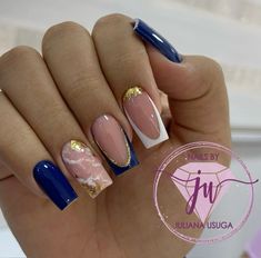 Manicure Azul, Precious Nails, Quick Nail Art, Super Cute Nails, Diy Acrylic Nails, Summer Toe Nails, Winter Nails Acrylic, Christmas Gel Nails, Beige Nails