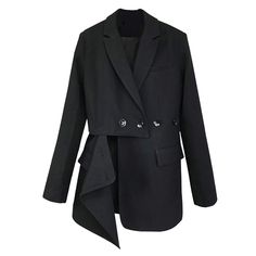 ❤Worn head-to-toe or mix-and-matched, our impeccably tailored woven set is a suiting essential you'll wear season after season. Design Details & Care ●Double-breasted button closure ●Notched lapels ●Side-seam pockets ●Lined ●Polyester,Cotton ●Machine wash, tumble dry ★★Please advise your Height and Weight and bust, I will make sure you choose the right size. Elegant Black Structured Blazer Dress, Black Double-breasted Blazer For Business, Structured Black Blazer Dress For Business, Black Structured Blazer Dress For Business, Structured Black Blazer Dress For Office, Tailored Black Double-breasted Blazer, Elegant Asymmetrical Blazer For Business, Black Structured Blazer Dress For Office, Black Business Casual Suits