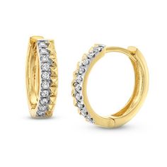 These Double Row Diamond Spike Huggie Hoop Earring's are 14K yellow gold with round brilliant cut diamonds. Small Hoop Earrings In Yellow Gold With Brilliant Cut, Gold Round Huggie Earrings With Brilliant Cut, Formal 14k Gold Hoop Earrings With Single Cut Diamonds, Gift Yellow Gold Brilliant Cut Hoop Earrings, Yellow Gold Round Cut Hoop Earrings For Formal Events, Fine Jewelry Diamond Cut Huggie Earrings, Gold Round Cut Huggie Earrings In Fine Jewelry Style, Gold Round Cut Huggie Earrings Fine Jewelry, Yellow Gold Huggie Earrings For Anniversary