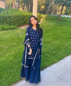 Dark Pakistani Dress, Navy Blue Desi Outfit, Dark Blue Punjabi Suit, Dark Blue Pakistani Dress, Winter Punjabi Suits, Blue Shalwar Kameez Women, Blue Desi Outfit, Dark Blue Shalwar Kameez, Blue Suit Indian