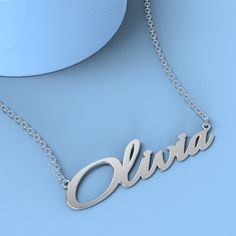 Olivia name necklace Gold Custom Necklace, Personalized Gifts For Her/Him Add something extra special to your jewelry box with Name Necklace Official engravable necklaces.
									The Olivia's name necklace with little heart unique gifts Gold is best gifts for Olivia. Name Necklace Official provides affordable engravable jewelry that won't 
									break the bank. In addition, these pieces make for very thoughtful and appreciated gifts for friends and family. 
									And whether valentine's day gifts, mother's day gifts, christmas gifts, wedding gifts, graduation gifts, birthday gifts,
									 NAME NECKLACE are all the best gift choice store. Olivia Name, Engravable Jewelry, Name Necklace Silver, Name Necklace Gold, Necklace Rose Gold, Necklace Rose, Personalized Gifts For Her, Engraved Jewelry, Gifts Birthday