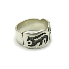 Sterling silver ring - R000356. Stamped 925. Approximate weight 9.3 grams. Width 11.0mm (0.44 inches). All our jewels are made from solid sterling silver 925/1000 and are carefully crafted by hand in our family workshop. We dispatch your orders in 5 working days, worldwide and the postage is $5. We ship registered priority mail. Please allow 5-7 working days for delivery in Europe and 10-15 working days outside Europe. For any questions - please do not hesitate to contact me! Silver Spiritual Rings For Formal Occasions, Sterling Silver Wide Band Ring Stamped 925, Silver Sterling Silver Engraved Wide Band Ring, Sterling Silver Open Band Ring Stamped 925, Sterling Silver Engraved Wide Band Ring, Sterling Silver Open Band Ring With 925 Stamp, Formal Sterling Silver Engraved Ring With Wide Band, Sterling Silver Open Band Ring, Unique Engraved Wide Band Ring In Sterling Silver