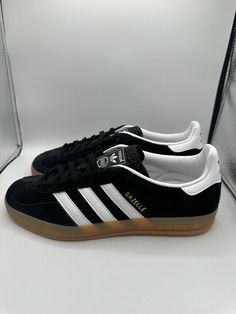 Adidas Gazelle Indoor “Black White Gum” size 8.5 men’s brand new with box missing lid message me with any questions Black Gazelle, Adidas Shoes Gazelle, Black Gazelles, Adidas Gazelle Black, Adidas Gazelles, Black Dreads, Gazelle Adidas, Adidas Gazelle Indoor, Christmas Clothing