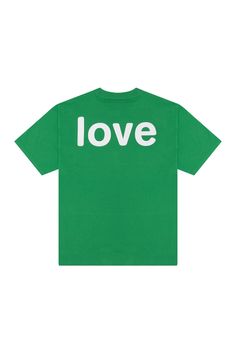 love ss tee - green Screen Print, Oversized Fits, Screen Printing, Screen, Green